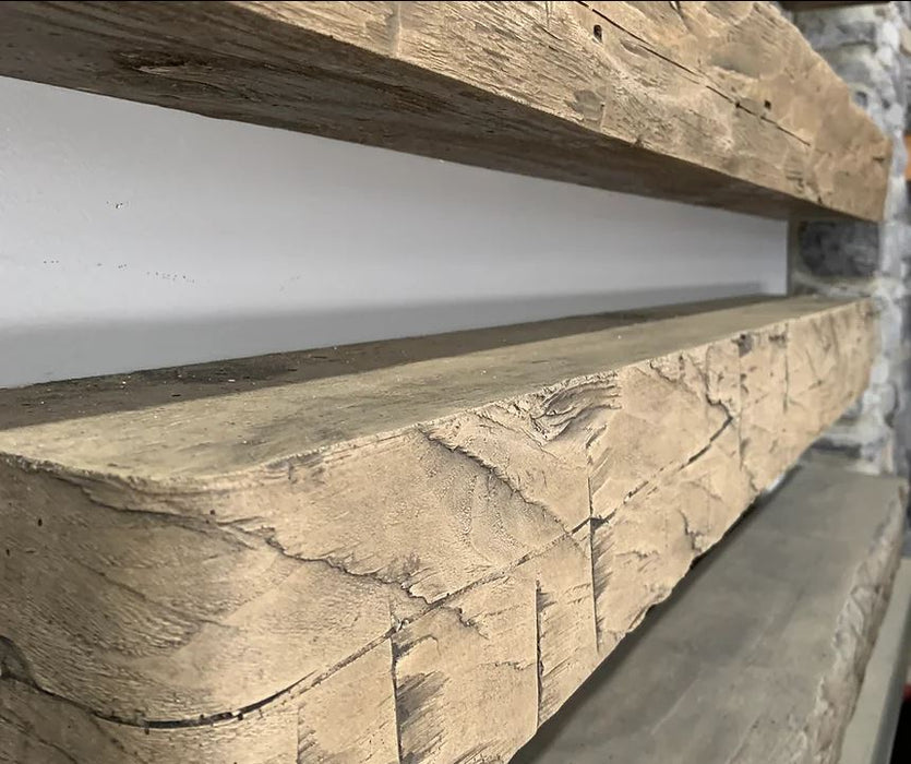 RenoStone® Concrete 'Wood' Fireplace Mantels