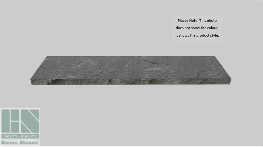 Banas Stones® Rockfaced Coping - Fine Grey