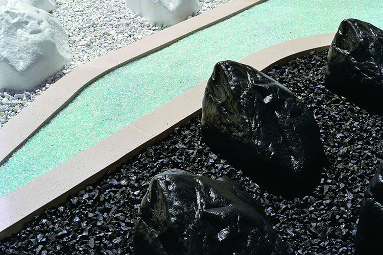 Stone Decorative® Crushed Glass Black