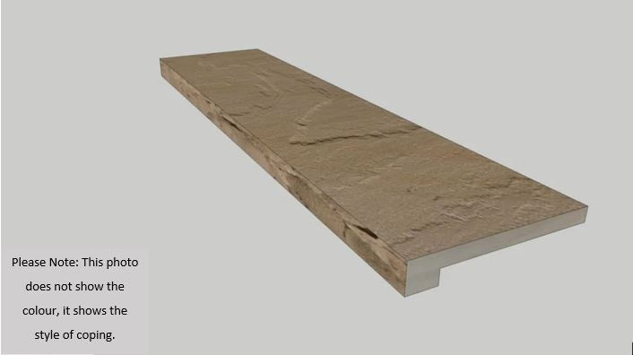 Banas Stones® Rebated Coping - Brown