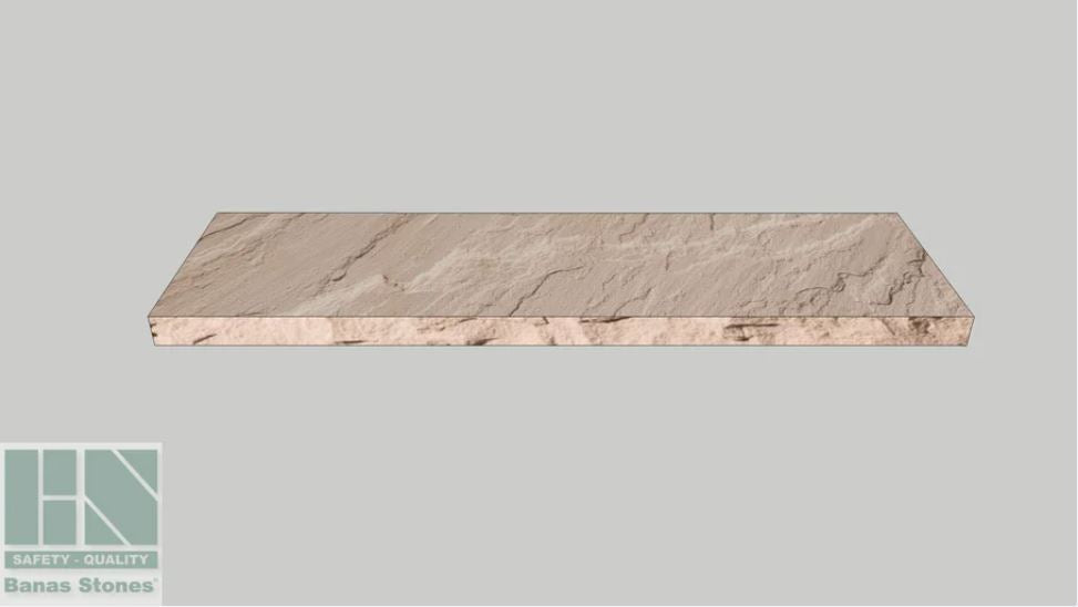 Banas Stones® Rockfaced Coping - Beige