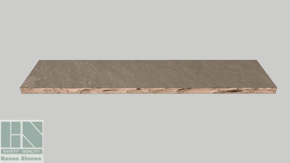 Banas Stones® Rockfaced Coping - Brown