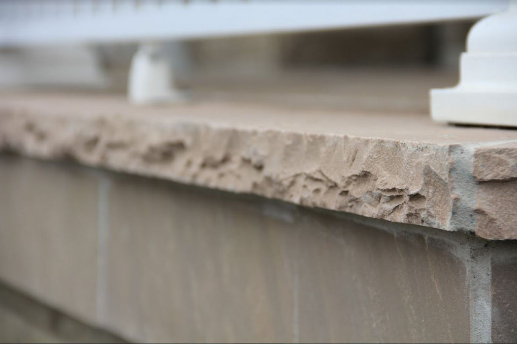 Banas Stones® Rockfaced Coping - Brown