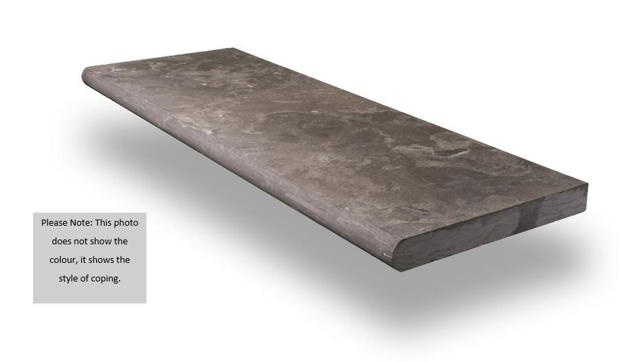 Banas Stones® Bullnose Coping - Black Pearl