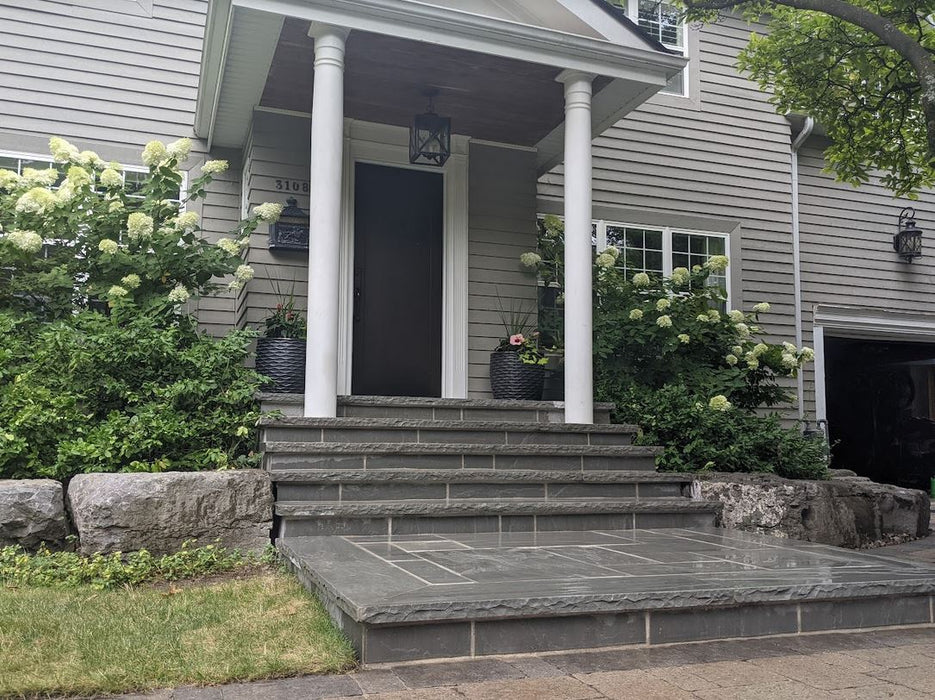 Banas Stones® Rockfaced Coping - Dove Grey
