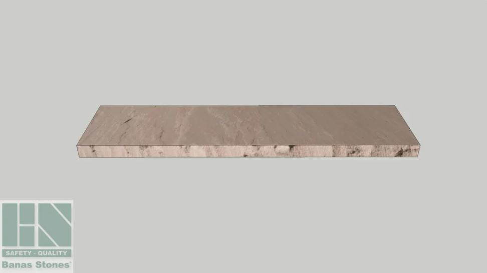 Banas Stones® Rockfaced Coping - Flint