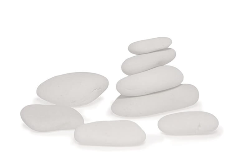 Stone Decorative® Garden Semi-Polished White