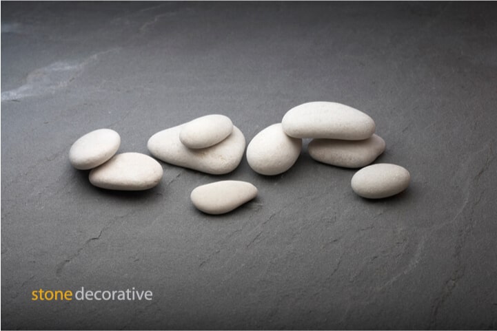 Stone Decorative® Garden Semi-Polished White