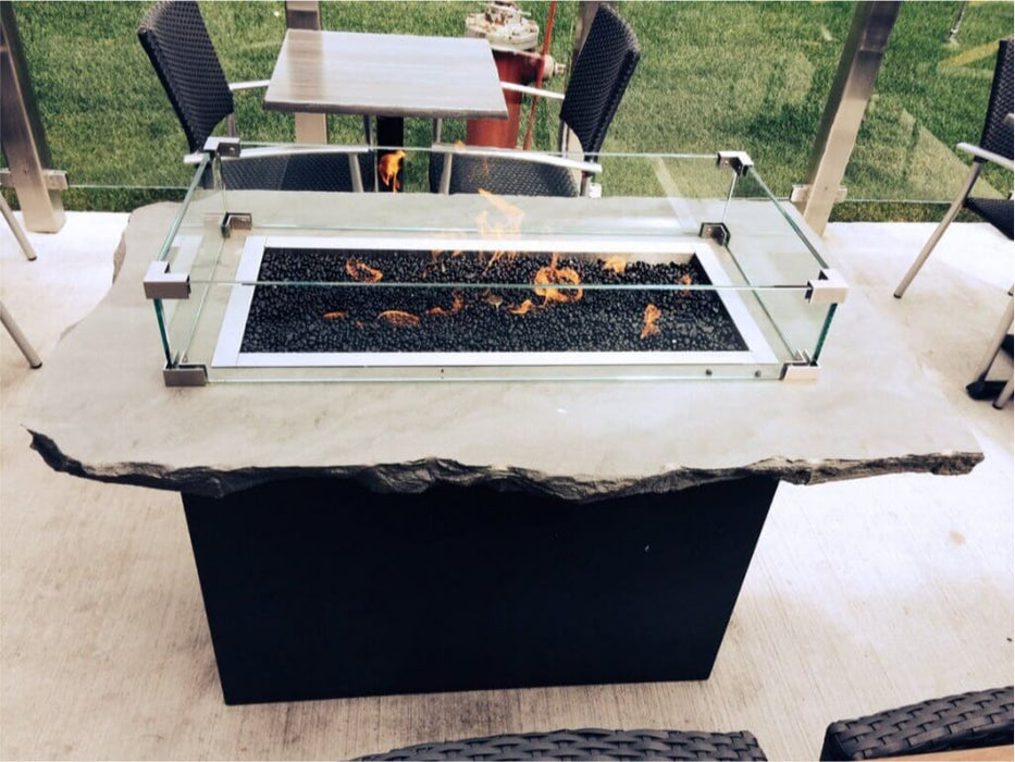 Stone Decorative® Glass Pebble Black