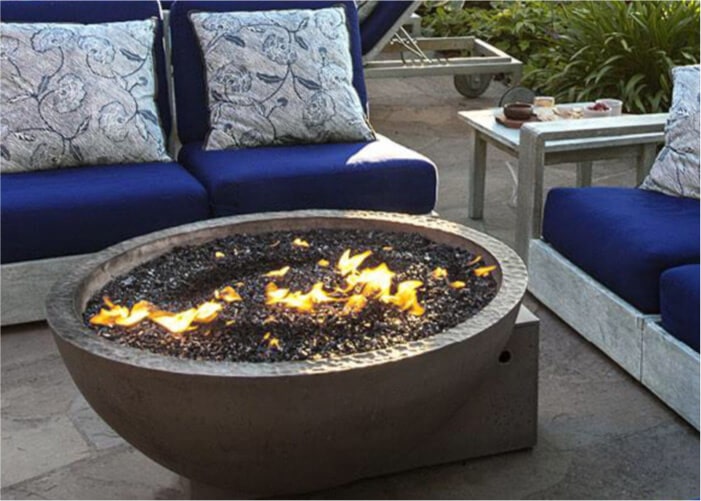 Stone Decorative® Glass Pebble Black