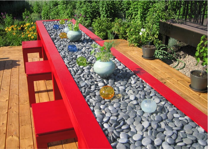 Stone Decorative® Semi-Polished Slate-Black Pebbles