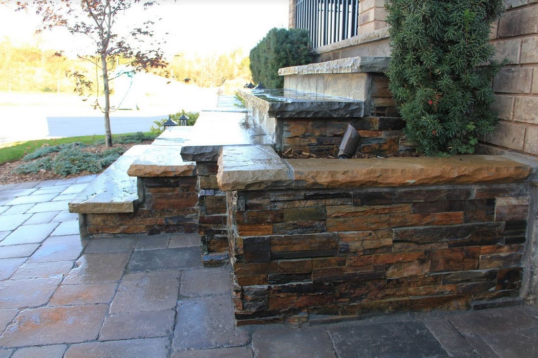 Banas Stones® Rockfaced Coping - Imperial Black