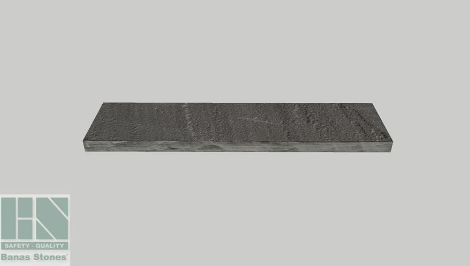 Banas Stones® Rockfaced Coping - Imperial Black