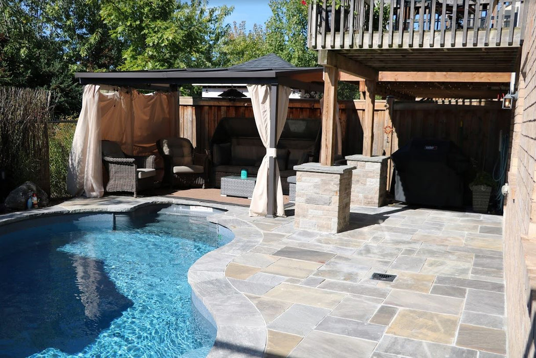Banas Stones® Rockfaced Coping - Imperial Black