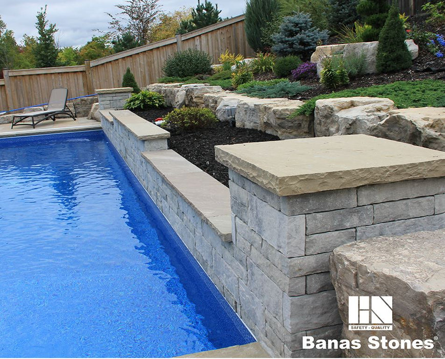 Banas Stones® Rockfaced Coping - Lavender