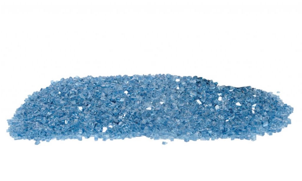 Stone Decorative® Reflective Crushed Glass Aqua Blue
