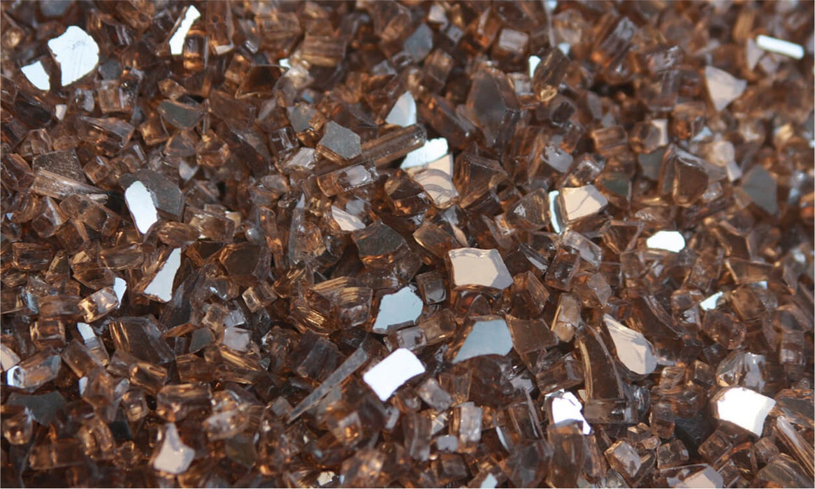 Stone Decorative® Reflective Crushed Glass Copper