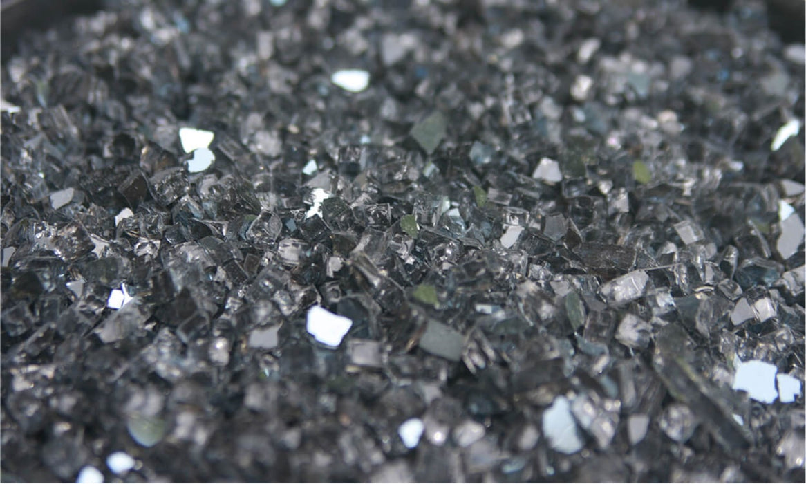 Stone Decorative® Reflective Crushed Glass Gray