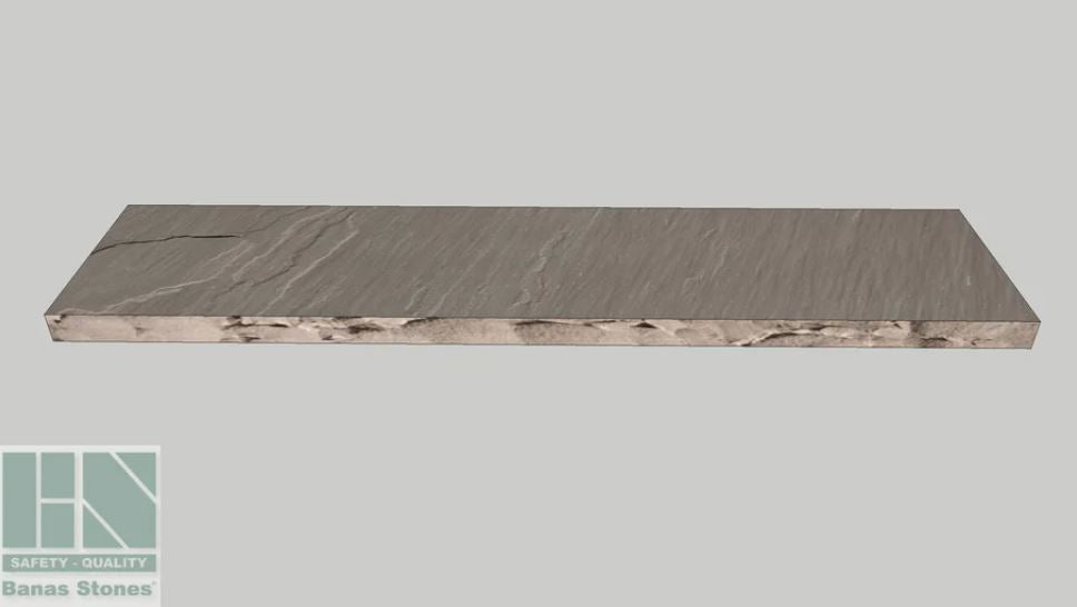 Banas Stones® Rockfaced Coping - Slate Grey