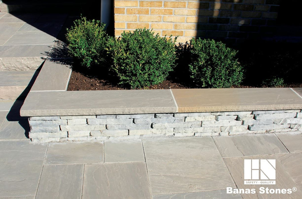 Banas Stones® Rockfaced Coping - Slate Grey