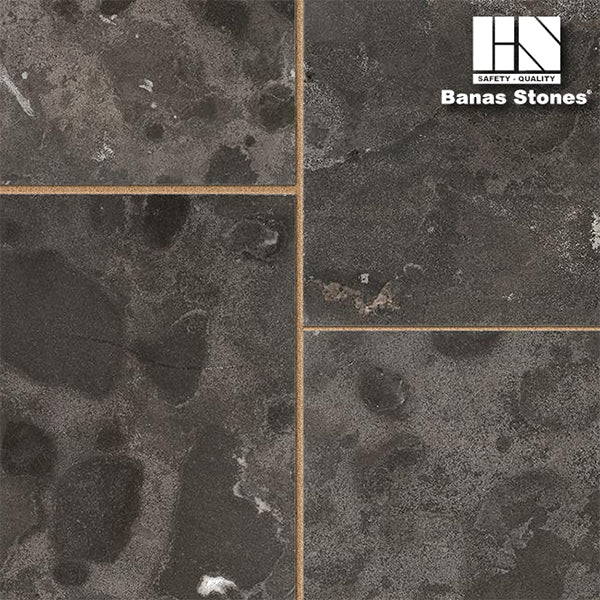 Banas Stones® Rockfaced Coping Antique Black - Cohen and Cohen