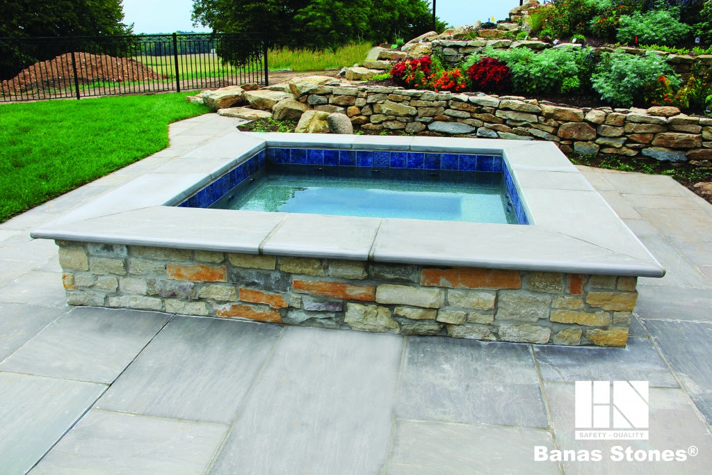 Banas Stones® Bullnose Coping - Slate Grey