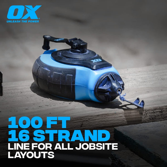 Ox® Pro Heavy Duty Thick Chalk Line Reel