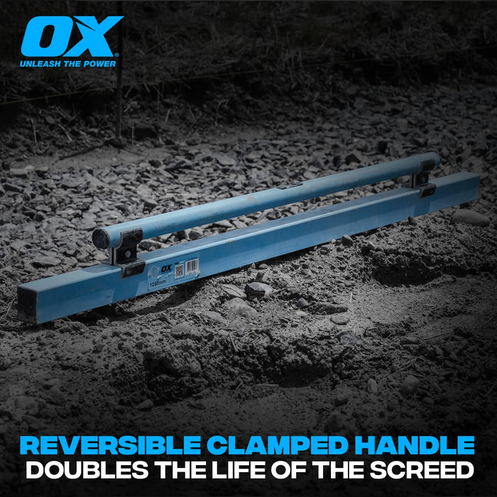 Ox® Pro Series Concrete Screed with Leveling Vial