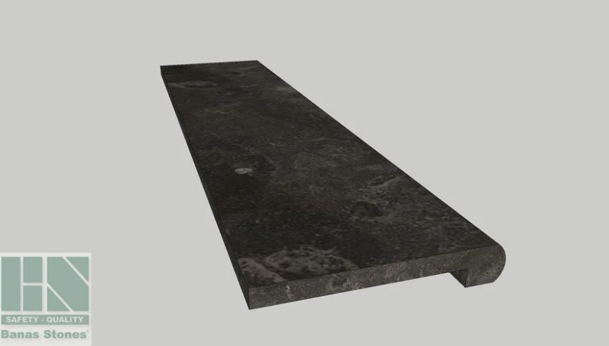 Banas Stones® Bullnose Rebated Coping - Antique Black