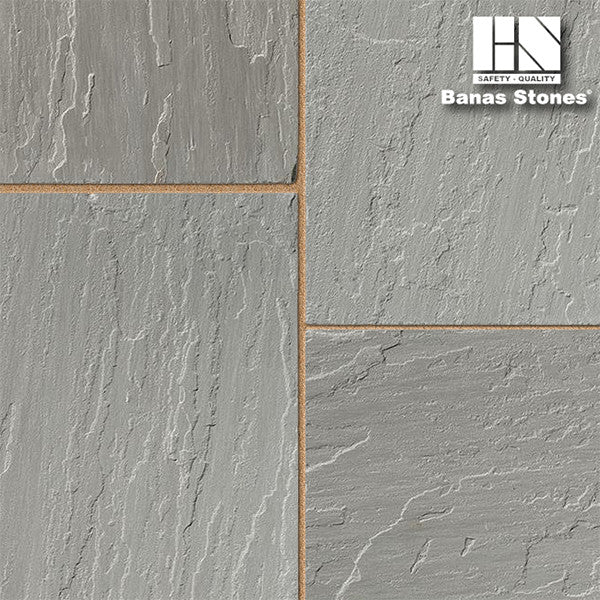 Banas Stones® Square Cut Flagstone - Dove Grey