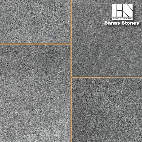 Banas Stones® Square Cut Flagstone - Fine Grey