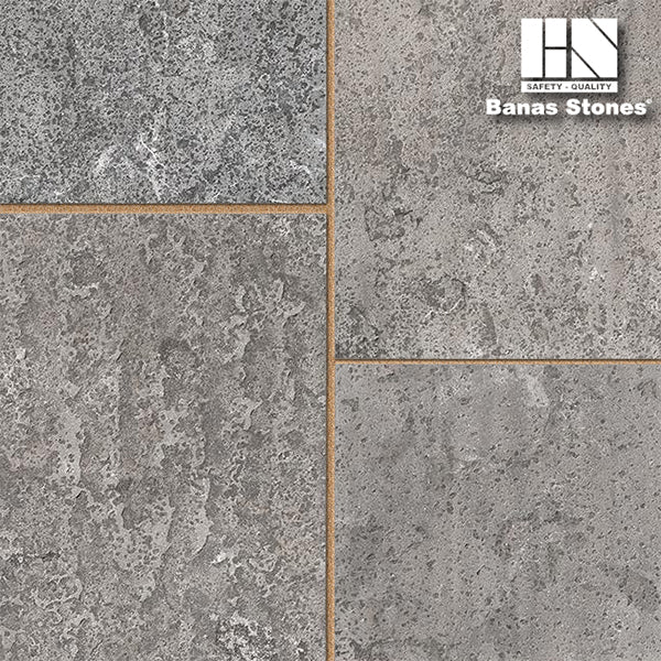 Banas Stones® Square Cut Flagstone - Silver Grey