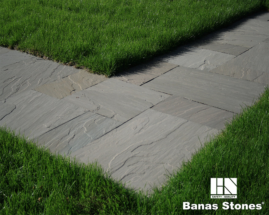 Banas Stones® Square Cut Flagstone - Slate Grey
