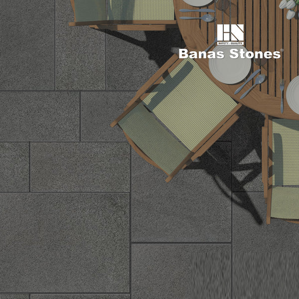 Banas Stones® Rockfaced Coping - Sombre