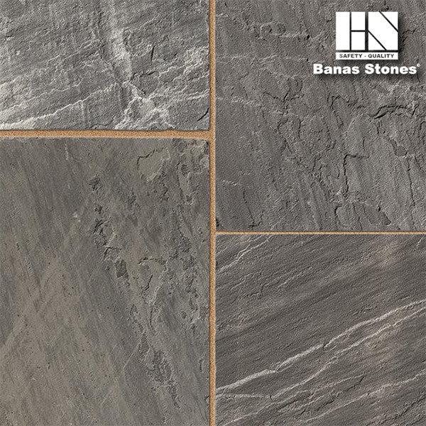 Banas Stones® Square Cut Flagstone - Imperial Black