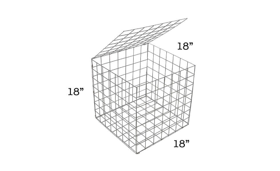 Stone Decorative® Galfan Industrial Gabion - Small Cube