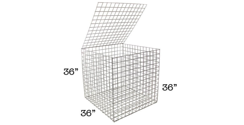 Stone Decorative® Galfan Landscaping Gabion - Large Cube