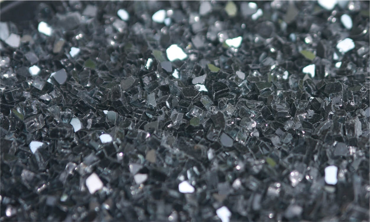 Stone Decorative® Reflective Crushed Glass Black - Cohen and Cohen ...