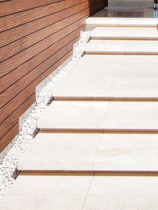Stone Decorative® Garden Semi-Polished White