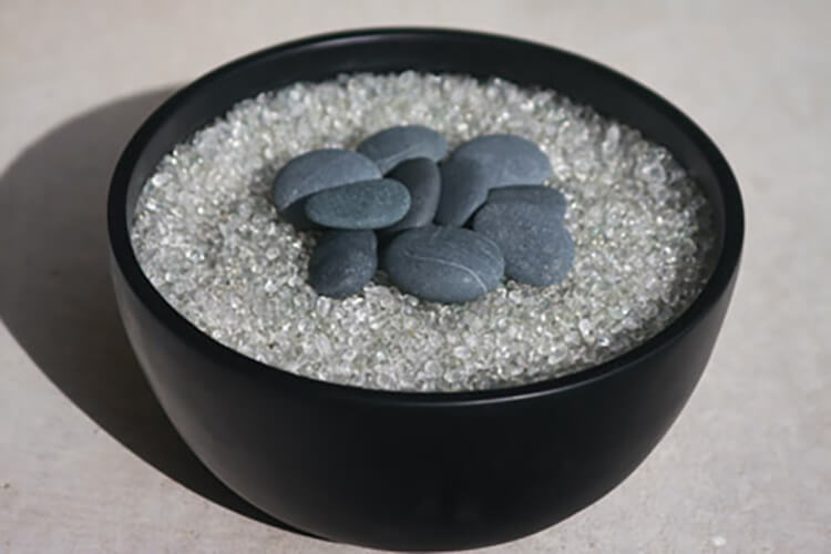 Stone Decorative® Glass Pebble Ice